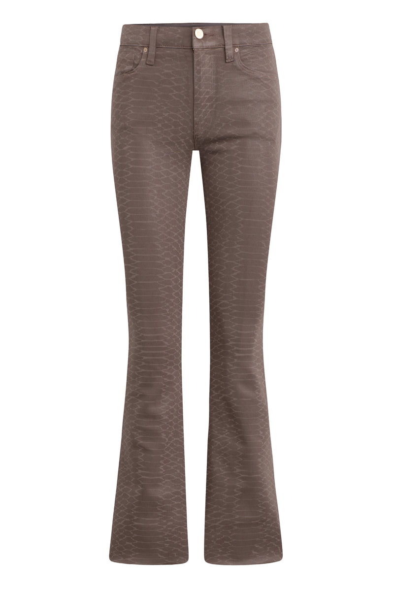 Barbara Snake Print High-Rise Bootcut