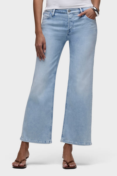 Rosie Covered Button Fly Wide Leg