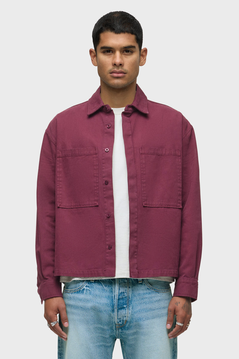 Relaxed Long Sleeve Overshirt