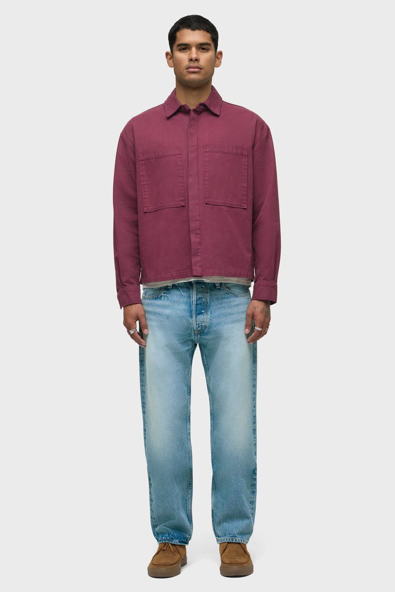 Relaxed Long Sleeve Overshirt