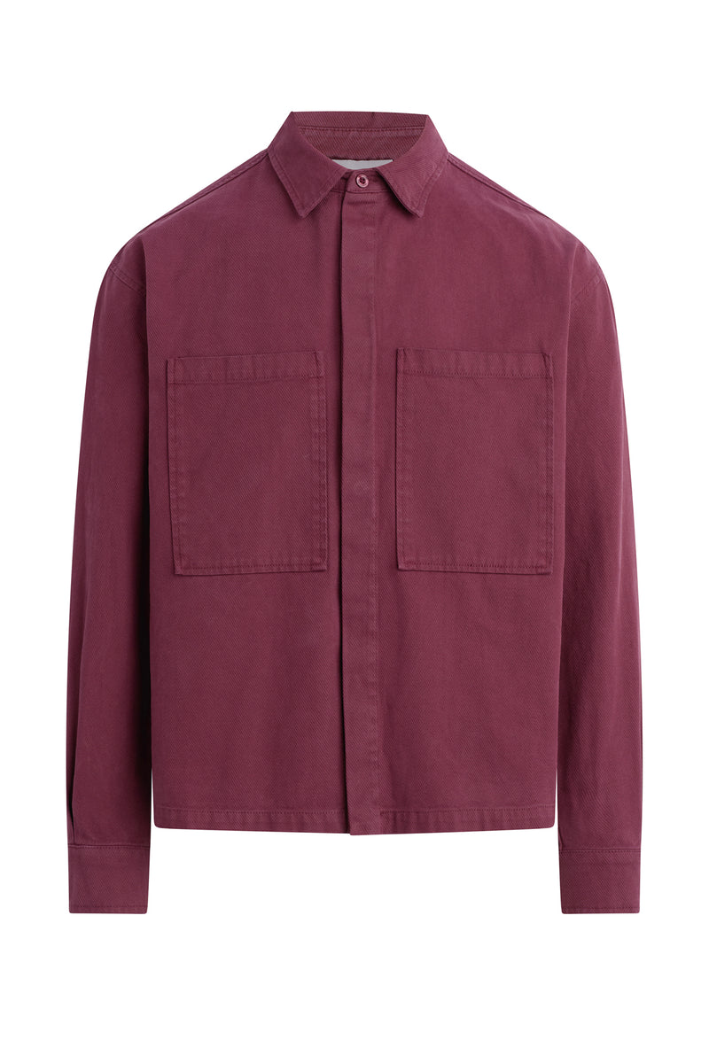 Relaxed Long Sleeve Overshirt