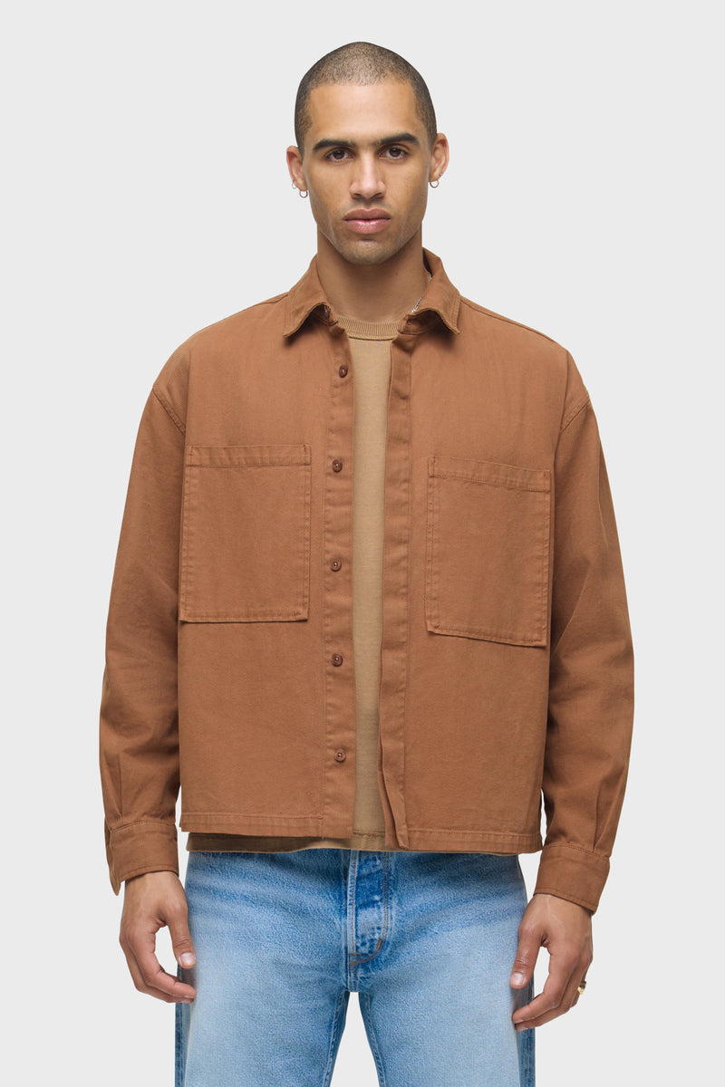 Relaxed Long Sleeve Overshirt