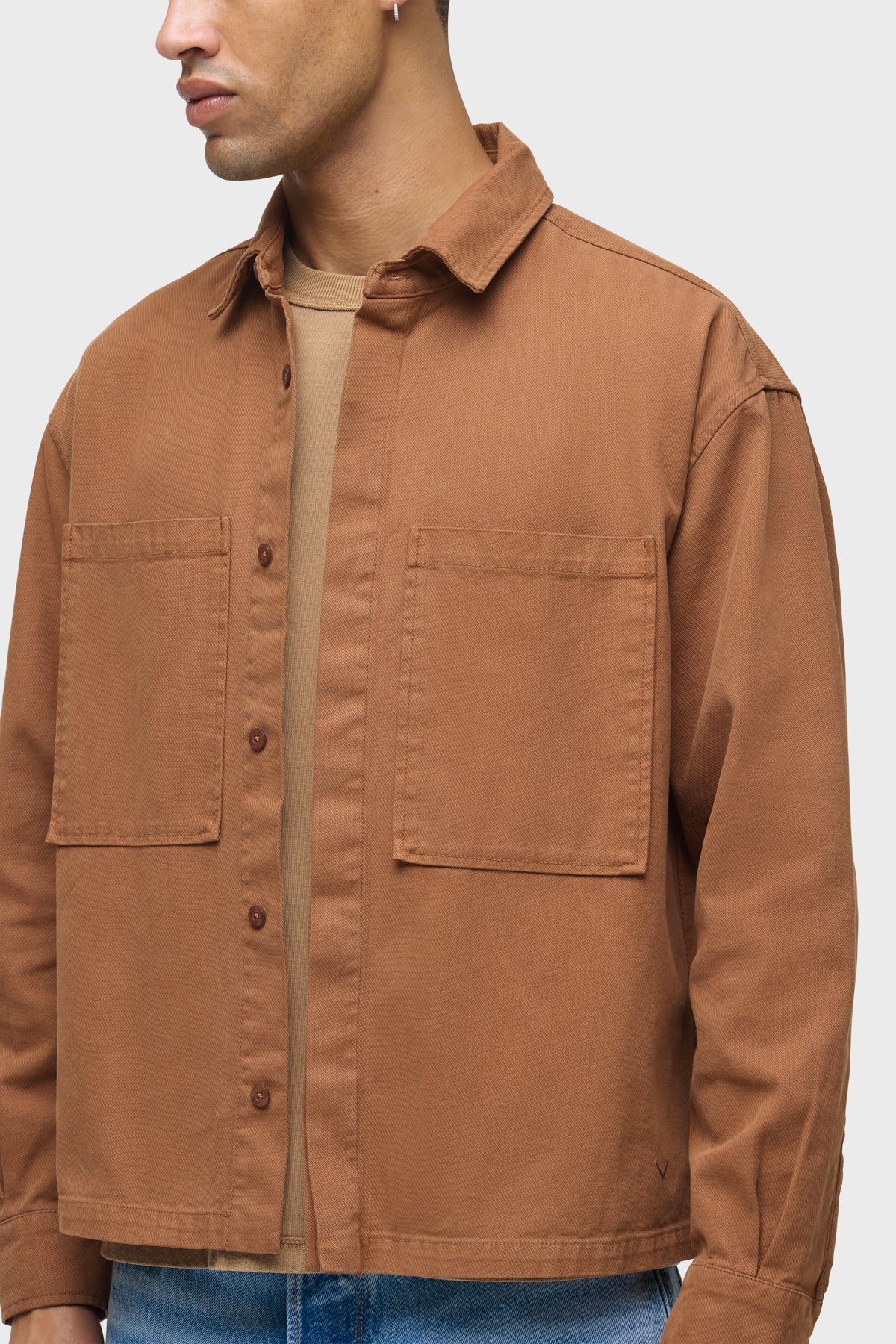 Relaxed Long Sleeve Overshirt
