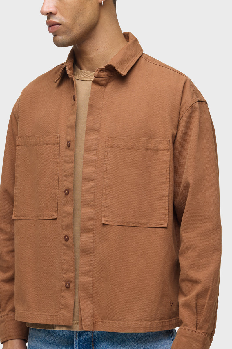 Relaxed Long Sleeve Overshirt