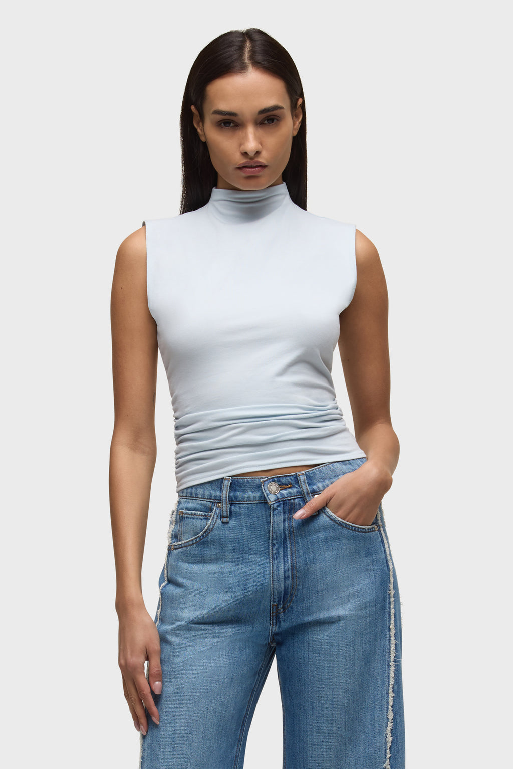 Tank With Side Seam Ruching