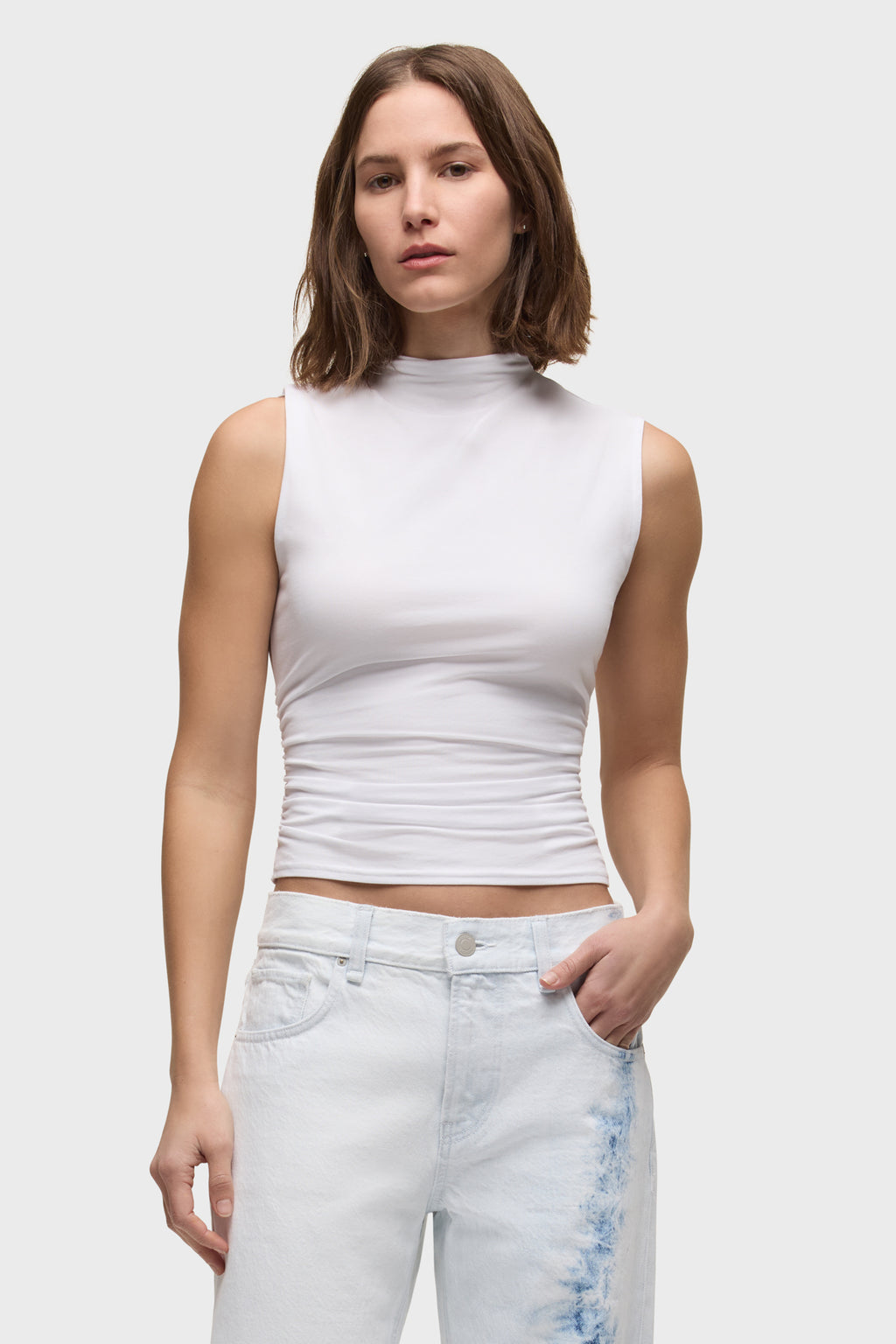 Tank With Side Seam Ruching