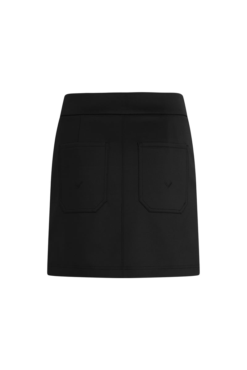 Seamed Mini Skirt