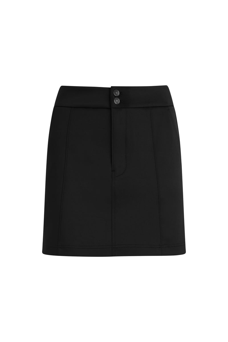 Seamed Mini Skirt
