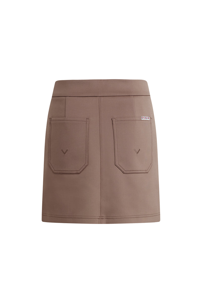 Seamed Mini Skirt