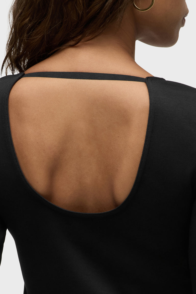 Long Sleeve Scoop Neck Top