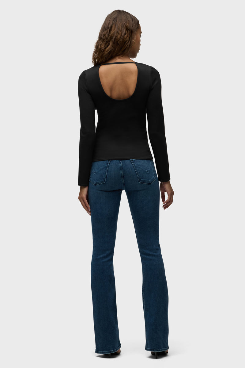 Long Sleeve Scoop Neck Top