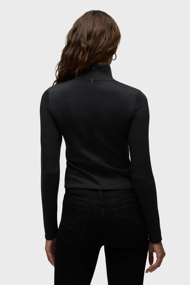 Mock Neck Long Sleeve Top
