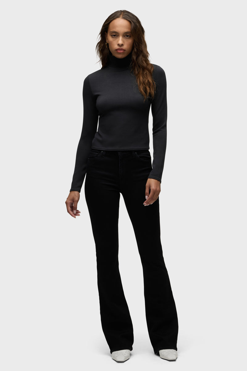 Mock Neck Long Sleeve Top