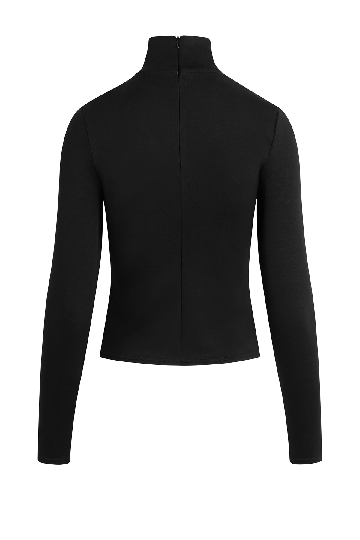Mock Neck Long Sleeve Top | Premium Italian Fabric | Hudson