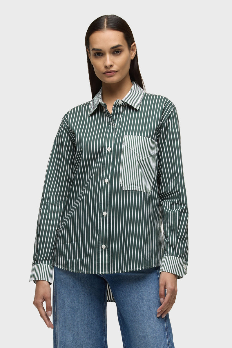Oversized Button Down Shirt | Premium Italian Fabric | Hudson Jeans