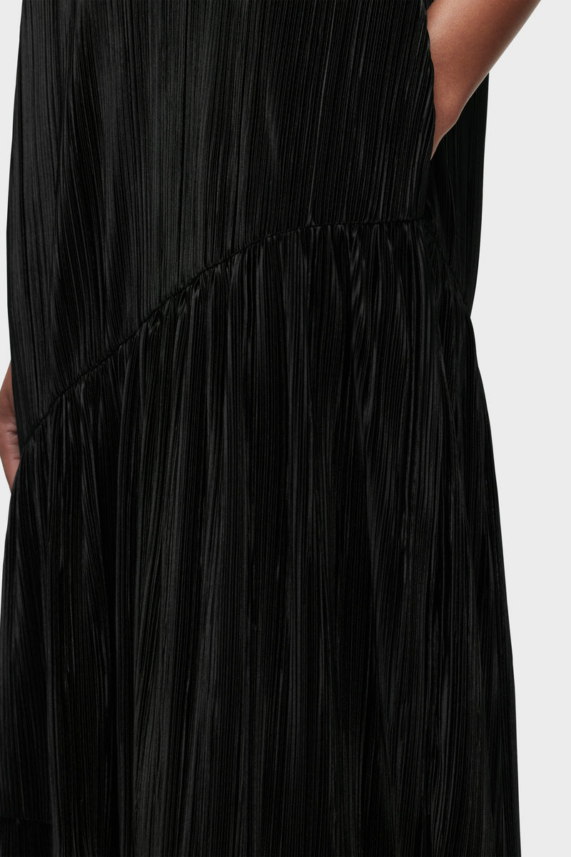 Plisse Tiered Dress