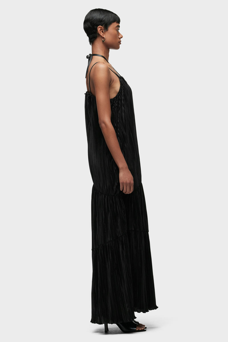 Plisse Tiered Dress