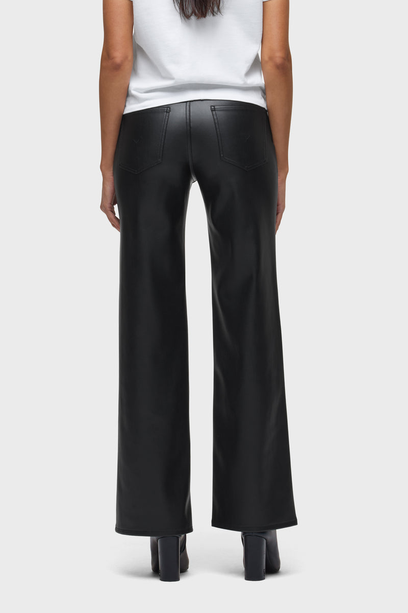 Rosie Vegan Leather High-Rise Wide Leg
