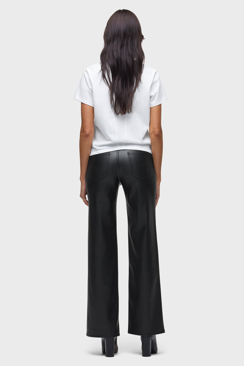 Rosie Vegan Leather High-Rise Wide Leg