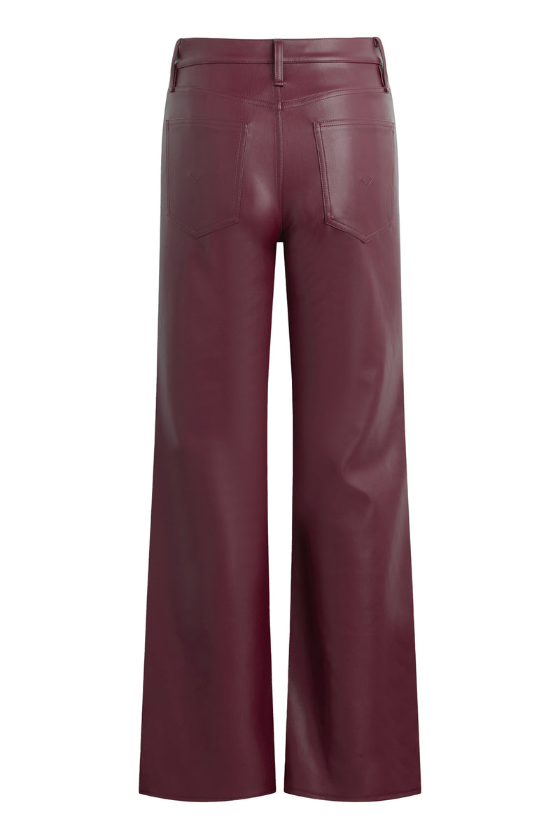 Rosie Vegan Leather High-Rise Wide Leg
