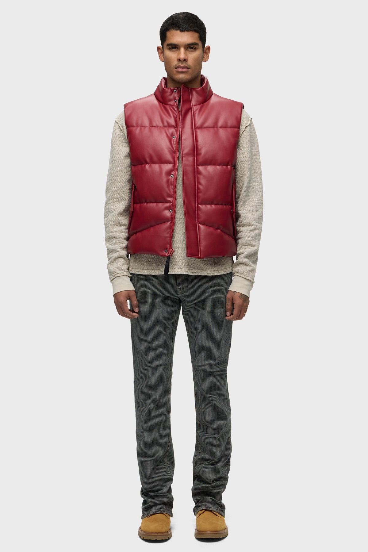 Burgundy bubble vest online