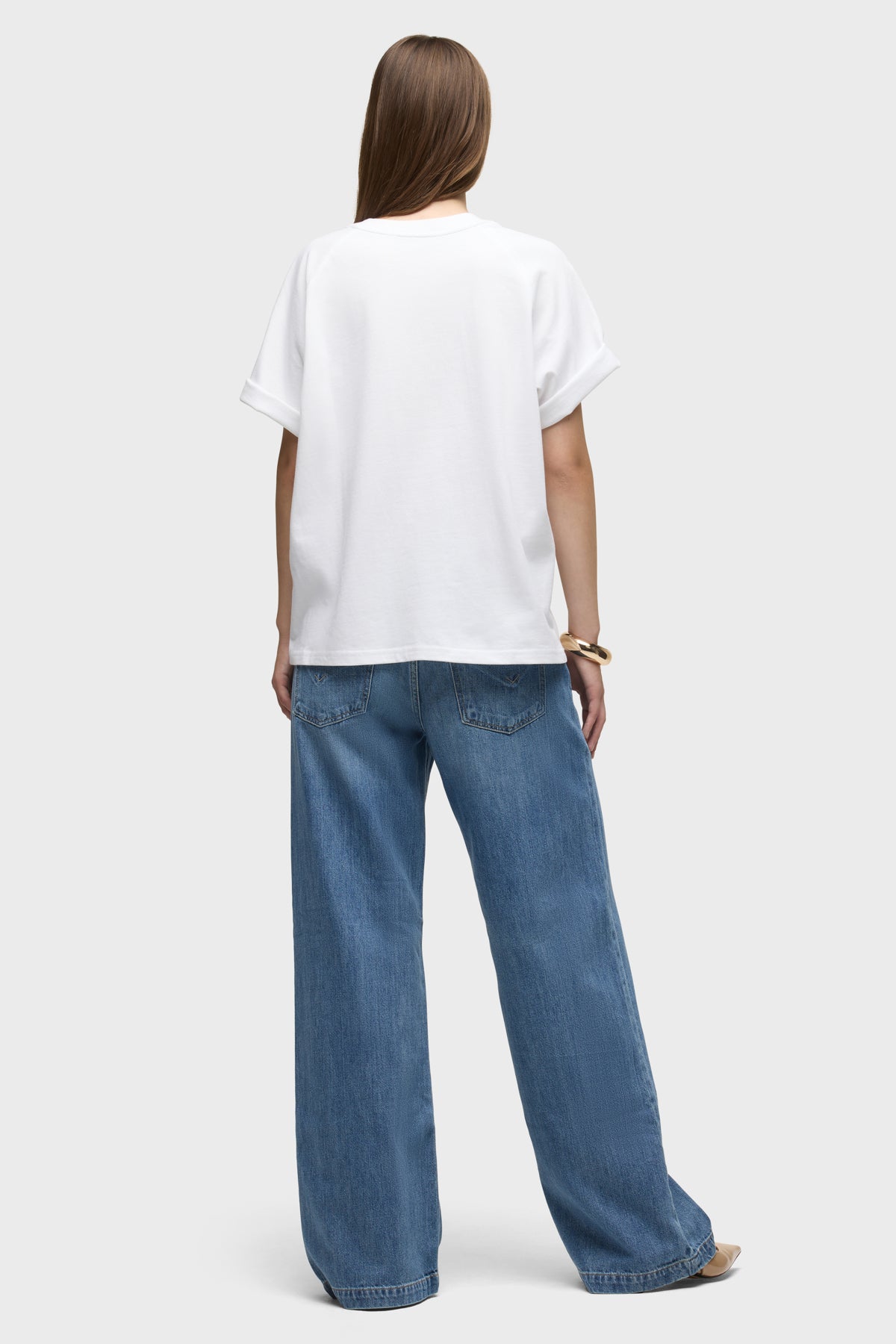 Oversized Raglan Tee | Premium Italian Fabric | Hudson Jeans