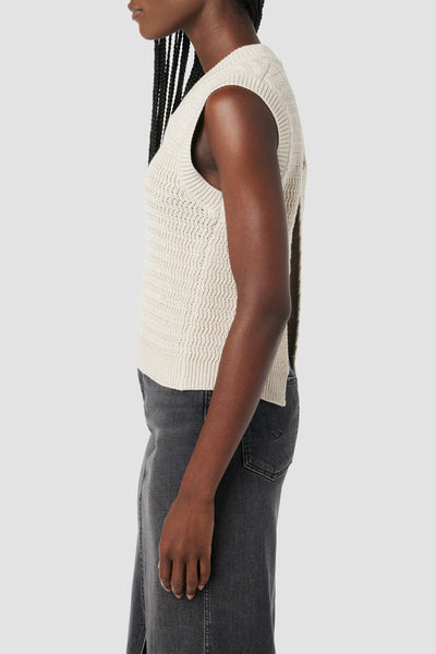 Knot Back Sleeveless Sweater