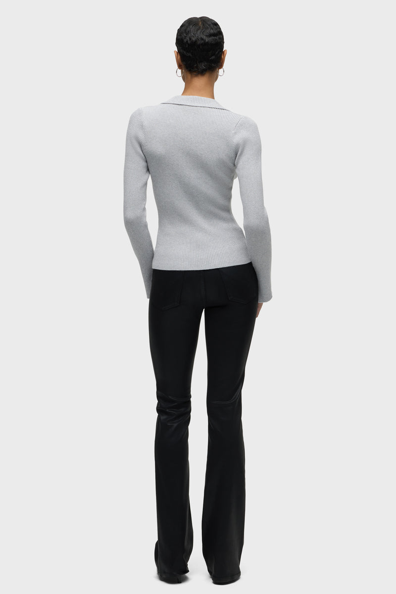 Long Sleeve V-Neck Popover