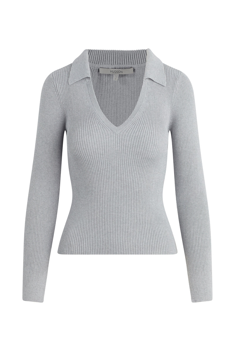 Long Sleeve V-Neck Popover