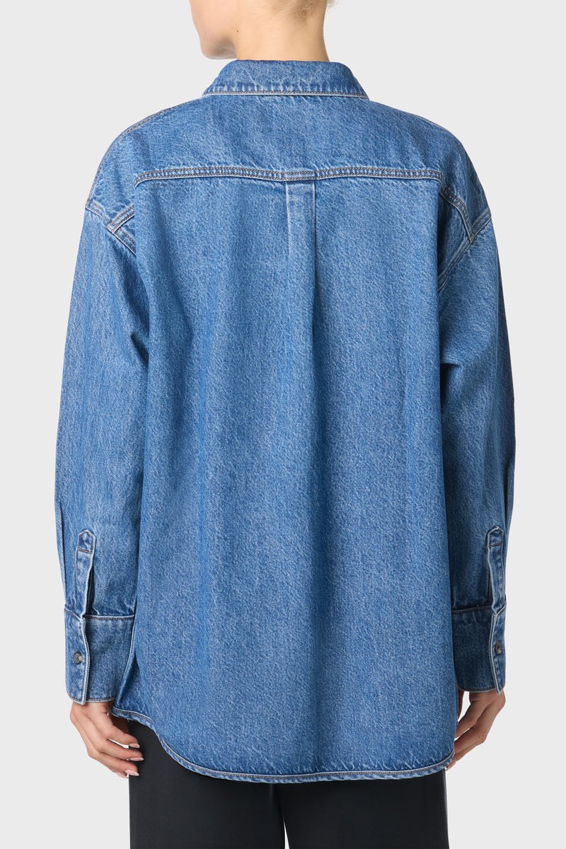 Denim Shirt With Hem Detail | Hudson Jeans