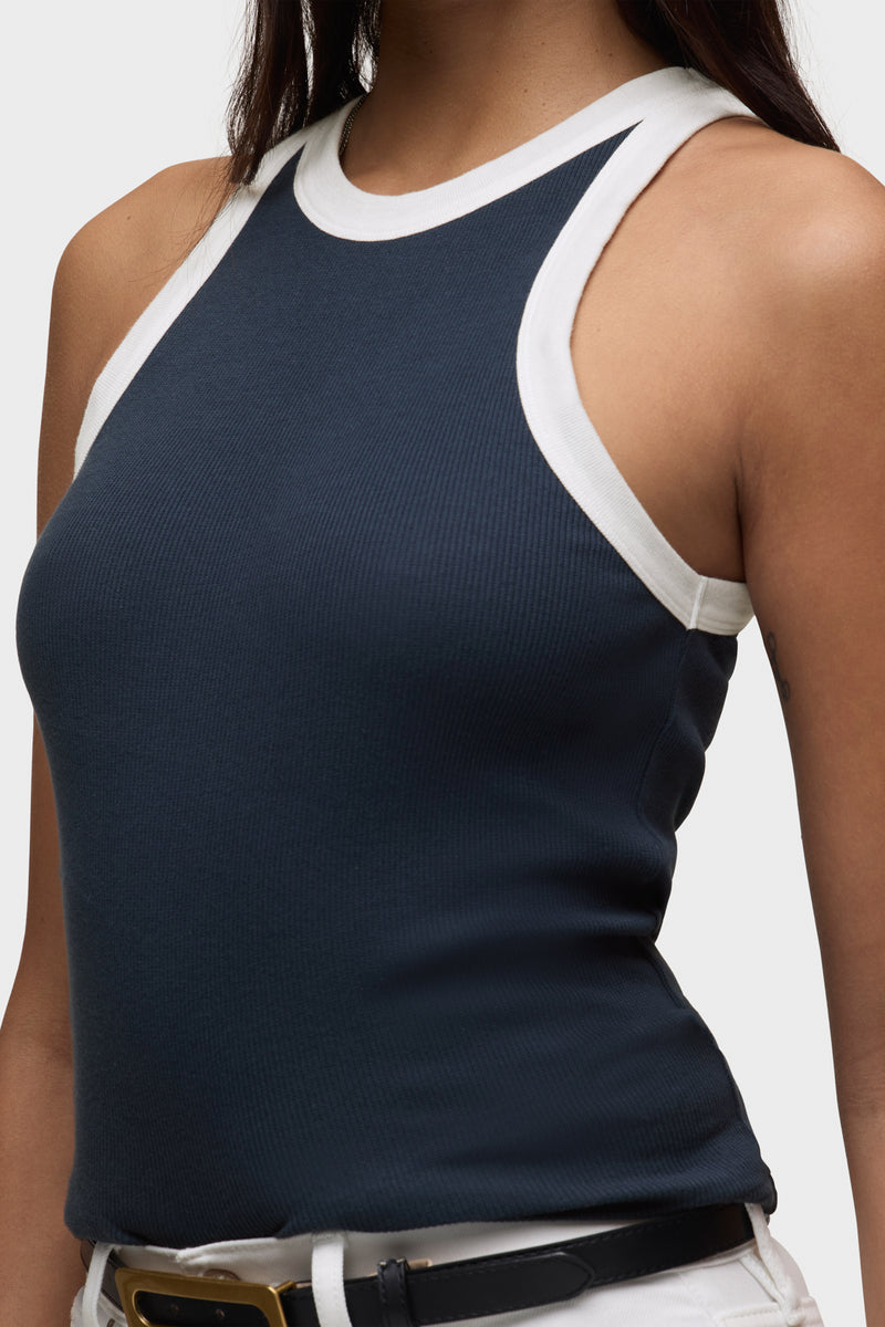 Ribbed Racer Tank | Premium Italian Fabric | Hudson Jeans