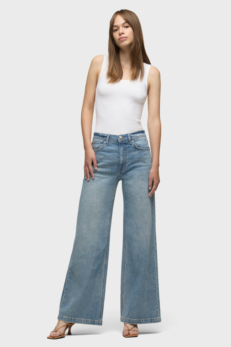 Jodie Flap Loose Fit Wide Leg | Premium Italian Fabric