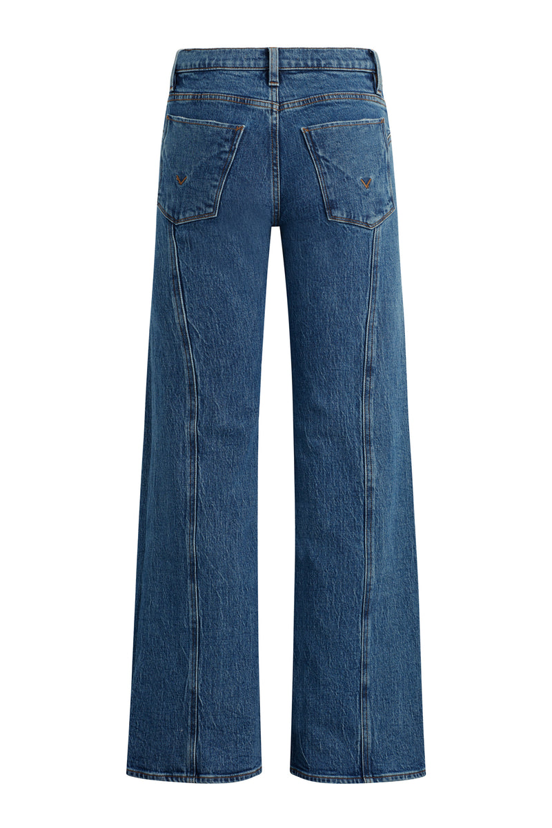 Lexi Mid-Rise Seamed Wide Leg