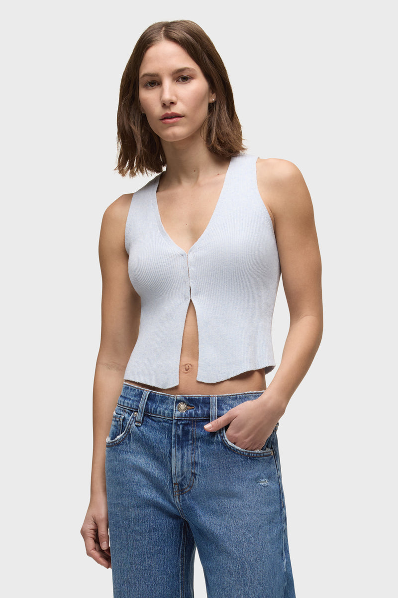 Sleeveless V-Neck Sweater