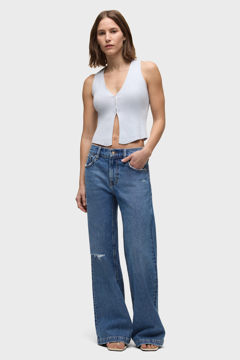 Sleeveless V-Neck Sweater