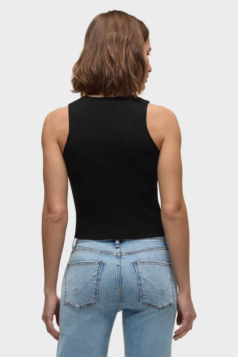 Sleeveless V-Neck Sweater