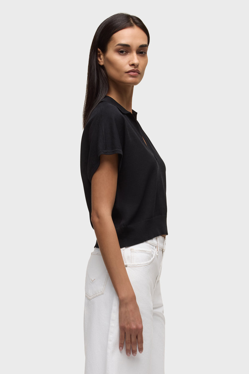 Draped Collared Sweater