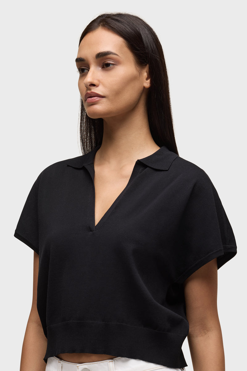 Draped Collared Sweater