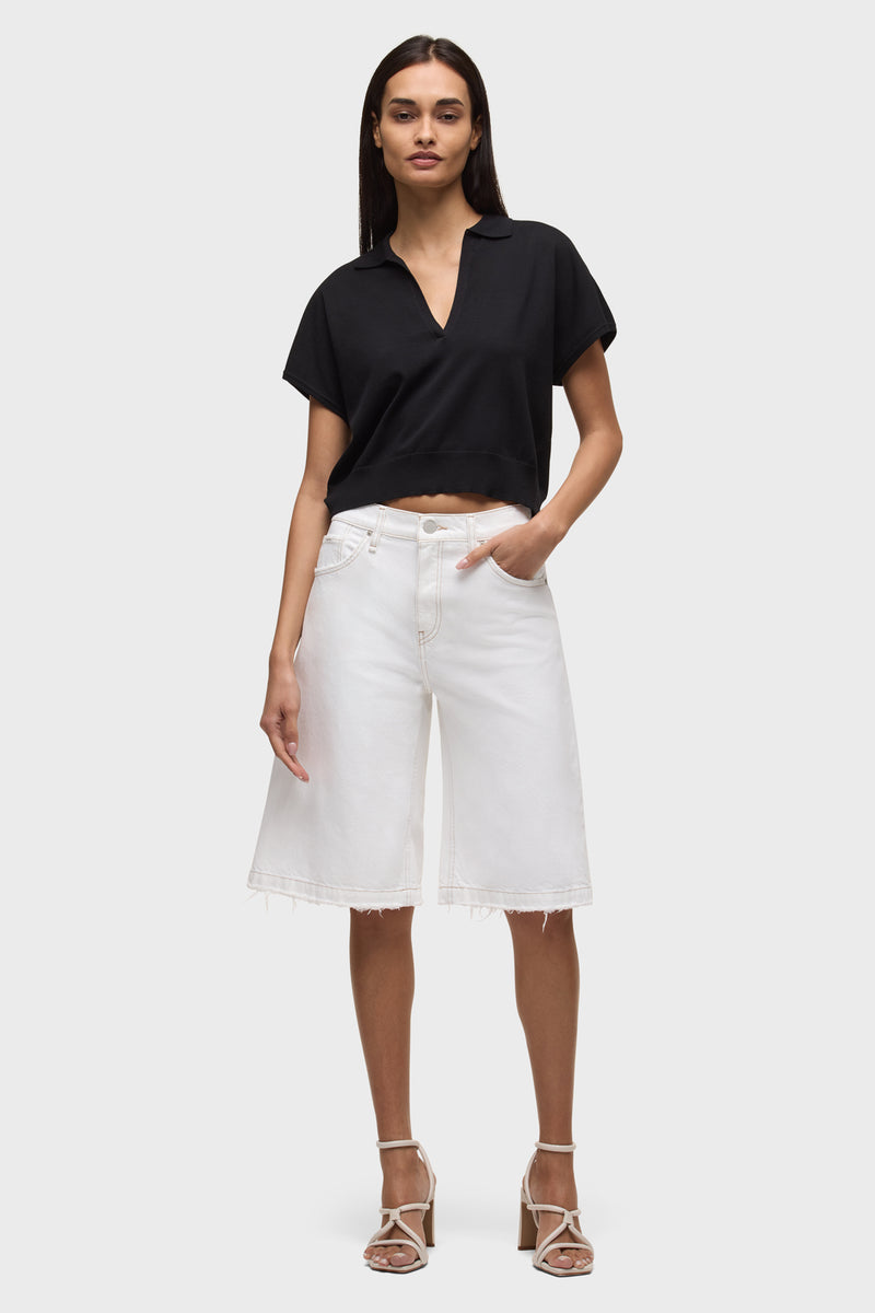 Draped Collared Sweater