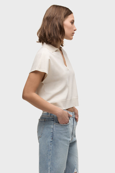Draped Collared Sweater