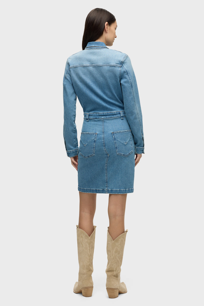 Long Sleeve Reconstructed Dress