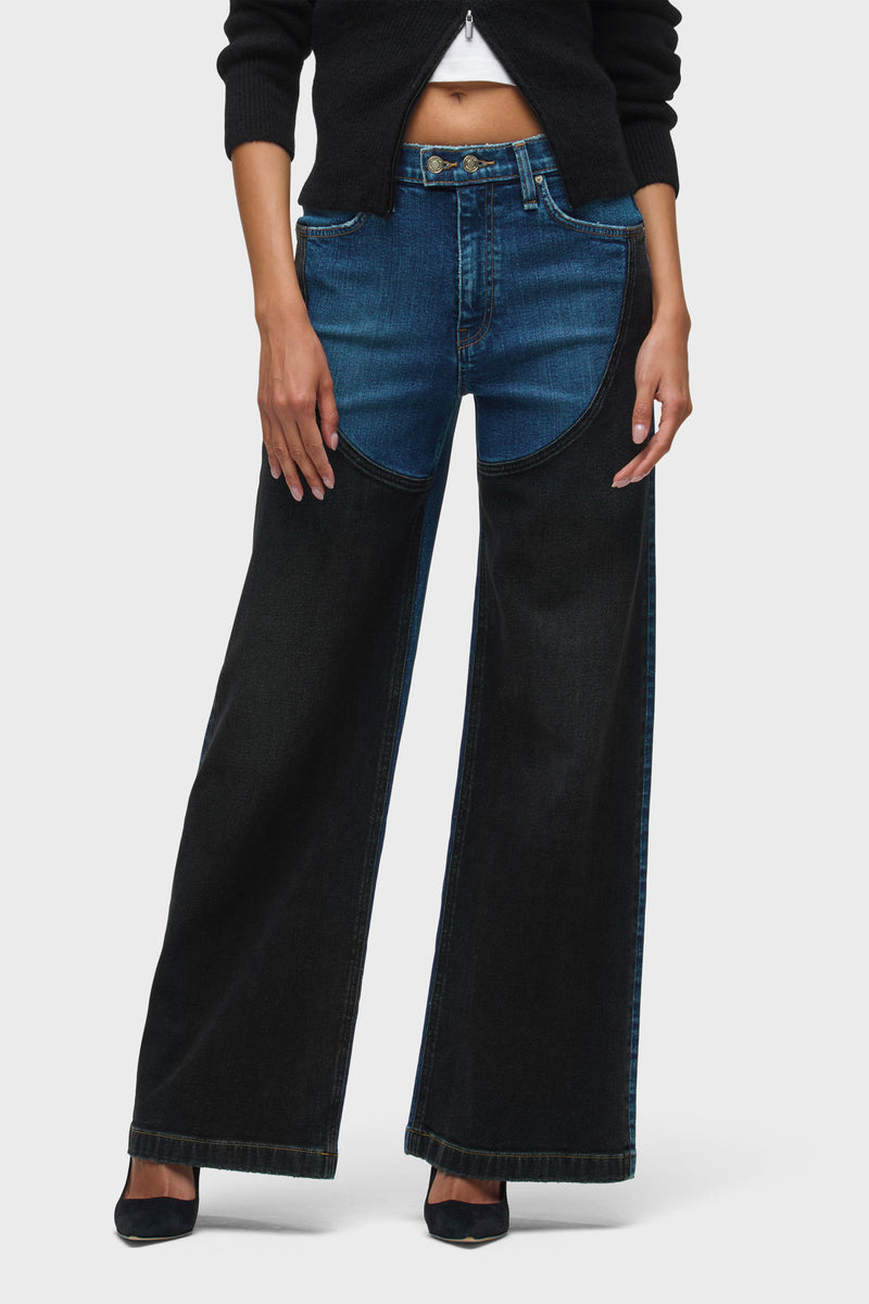 Jodie Loose Wide Leg W/ Contrast Front Panel