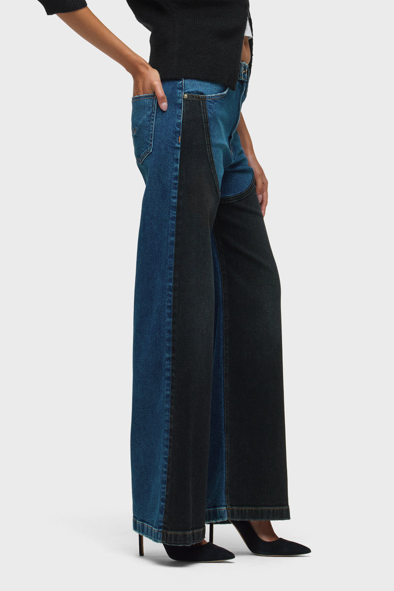 Jodie Loose Wide Leg W/ Contrast Front Panel