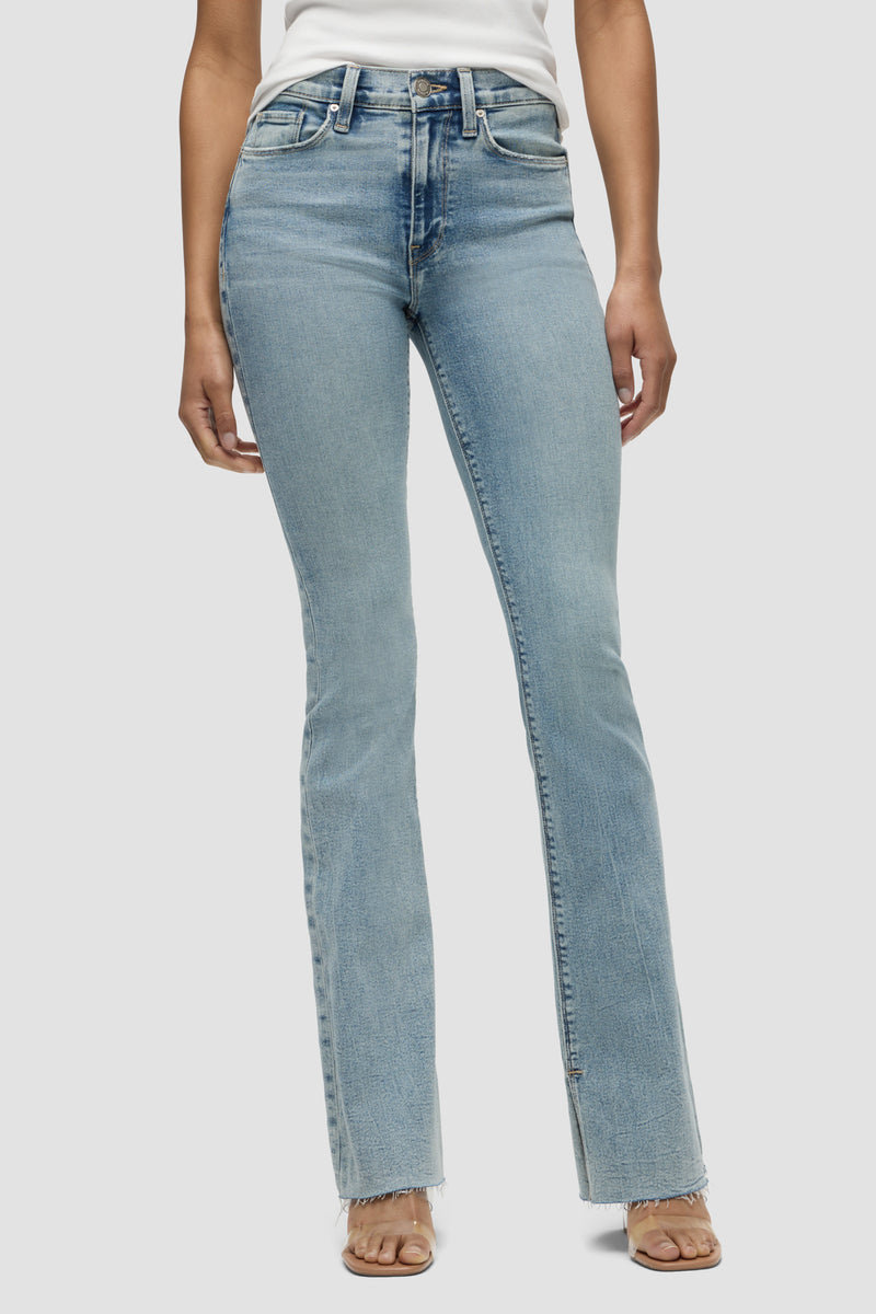 Barbara High-Rise Bootcut Jean w/ Slit Hem