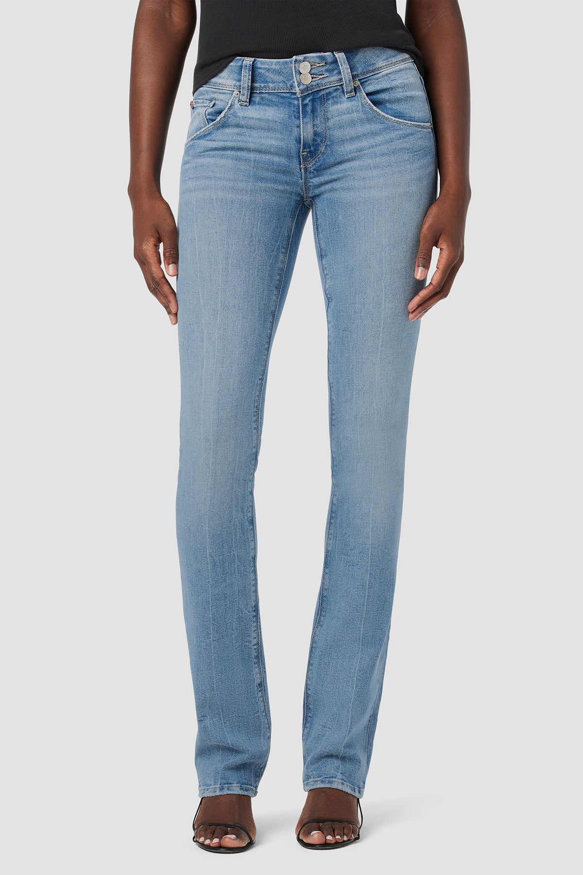 Beth Mid Rise Baby Bootcut Jean Premium Italian Fabric