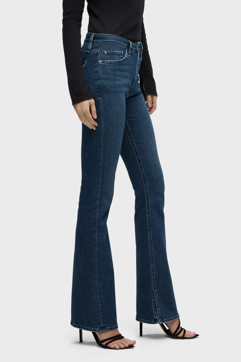 Barbara High-Rise Bootcut w/ Flap Jean