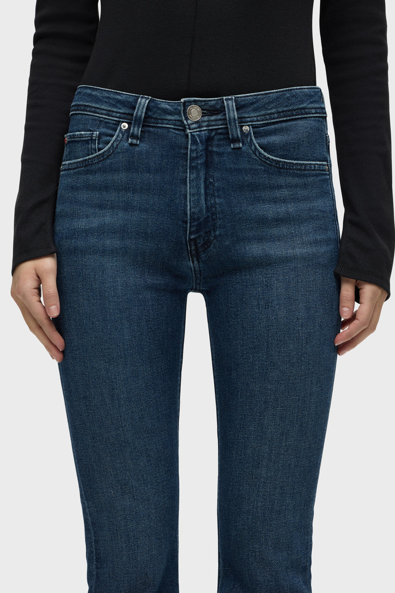Barbara High-Rise Bootcut w/ Flap Jean
