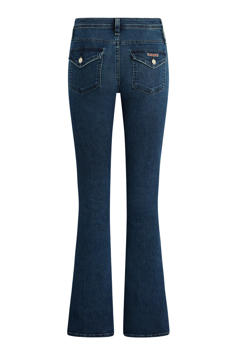 Barbara High-Rise Bootcut w/ Flap Jean