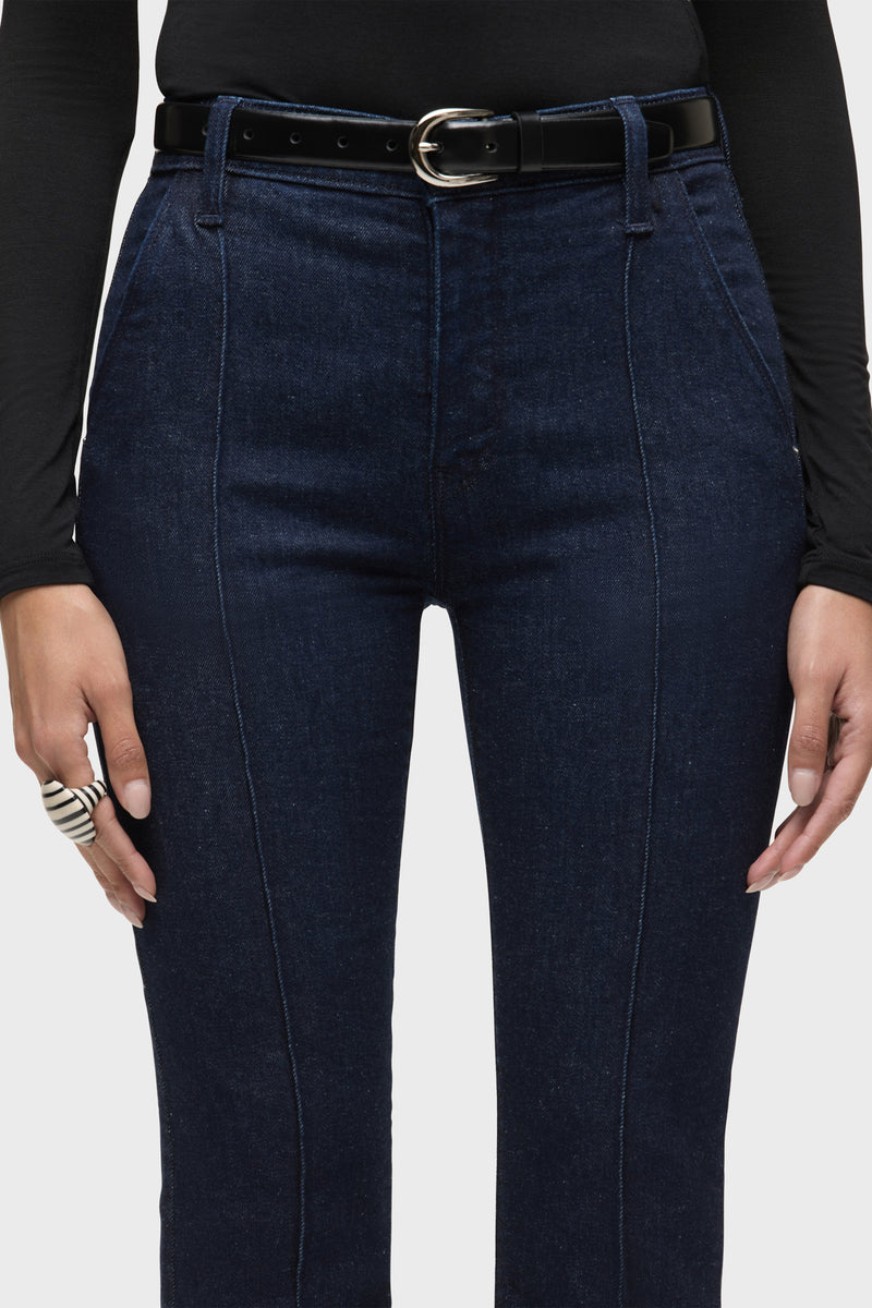 Barbara High-Rise Bootcut W/Zipper