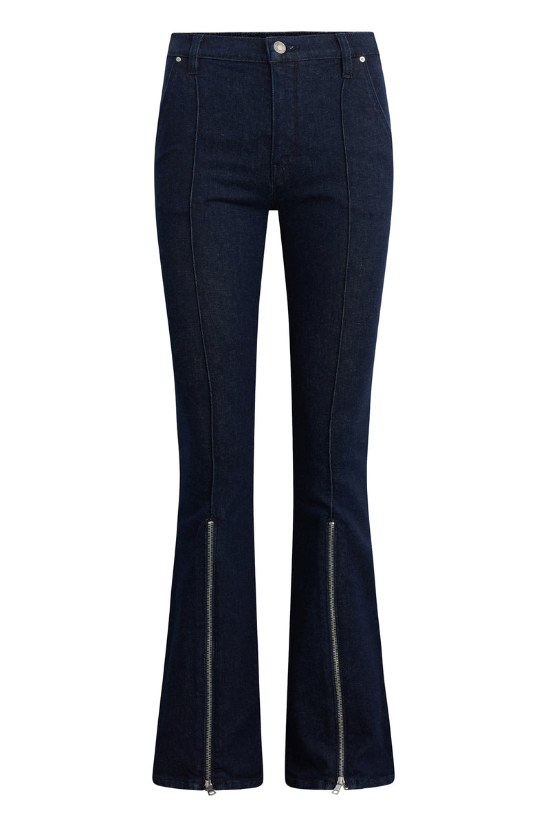 Barbara High-Rise Bootcut W/Zipper